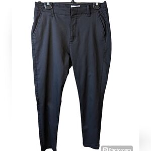 Du/er women's performance dress pants size 32x30 black career office business